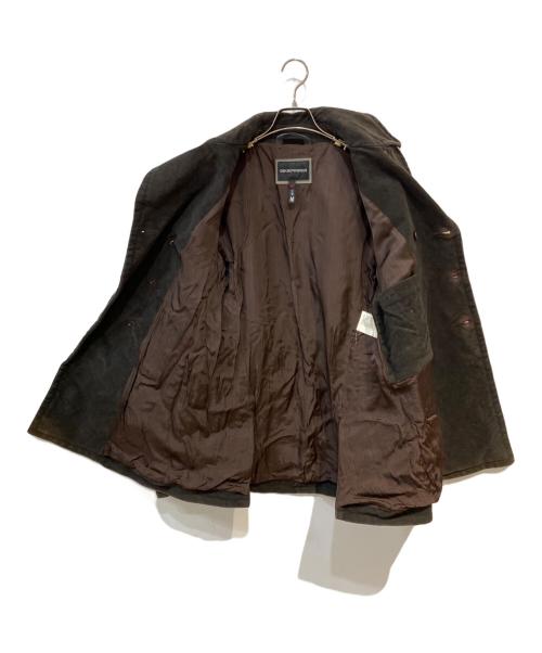EMPORIO ARMANI（エンポリオ アルマーニ）EMPORIO ARMANI (エンポリオ アルマーニ) スウェードジャケット ダークブラウン サイズ:Mの古着・服飾アイテム