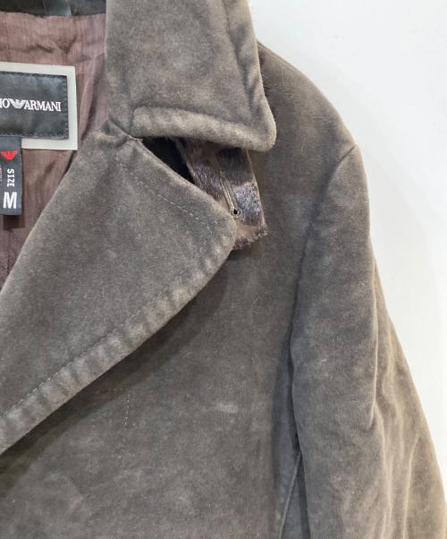 EMPORIO ARMANI（エンポリオ アルマーニ）EMPORIO ARMANI (エンポリオ アルマーニ) スウェードジャケット ダークブラウン サイズ:Mの古着・服飾アイテム