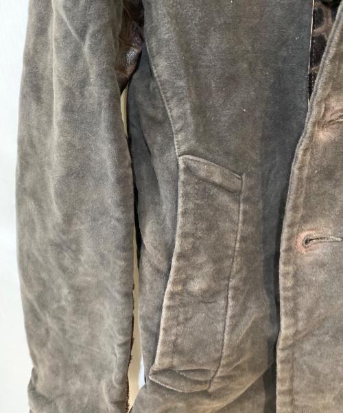 EMPORIO ARMANI（エンポリオ アルマーニ）EMPORIO ARMANI (エンポリオ アルマーニ) スウェードジャケット ダークブラウン サイズ:Mの古着・服飾アイテム
