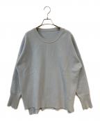 MUSE de Deuxieme Classeミューズ ドゥーズィエム クラス）の古着「fluffy スムース クルーネックプルオーバー ニット」｜グレー