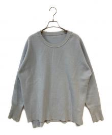 MUSE de Deuxieme Classe（ミューズ ドゥーズィエム クラス）の古着「fluffy スムース クルーネックプルオーバー ニット」｜グレー