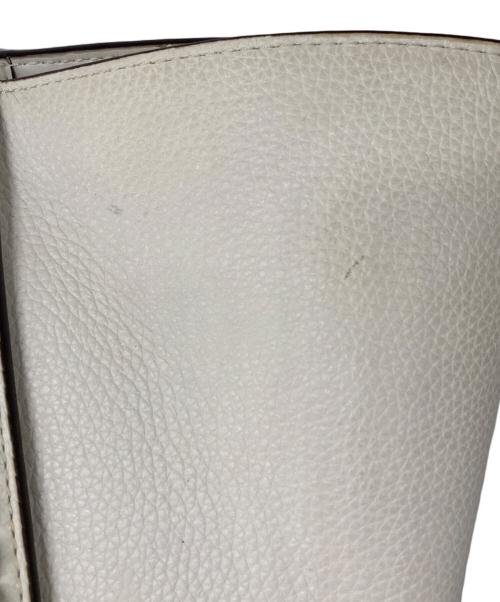 MICHAEL KORS（マイケルコース）MICHAEL KORS (マイケルコース) Westley Large Pebbled Leather Chain-Link Tote Bag ホワイトの古着・服飾アイテム