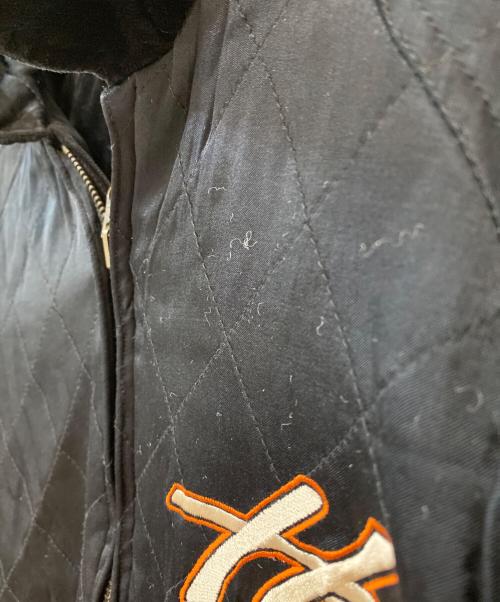 HARLEY-DAVIDSON（ハーレーダビッドソン）HARLEY-DAVIDSON (ハーレーダビッドソン) ベロアスカジャン / リバーシブルジャケット ブラック サイズ:Lの古着・服飾アイテム