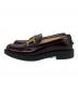 TOD'S (トッズ) KATE ケイト レザー メタルチェーン ローファー ブラック サイズ:37：30000円
