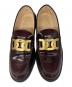 中古・古着 TOD'S (トッズ) KATE ケイト レザー メタルチェーン ローファー ブラック サイズ:37：30000円