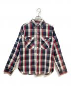 WAREHOUSEウエアハウス）の古着「フランネルシャツ」｜レッド