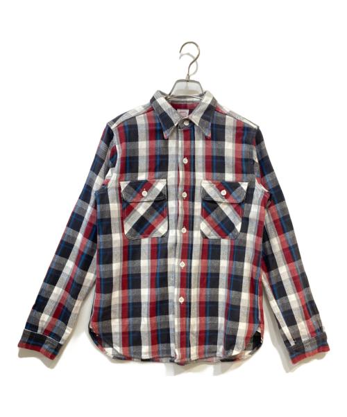 WAREHOUSE（ウエアハウス）WAREHOUSE (ウエアハウス) フランネルシャツ レッド サイズ:smallの古着・服飾アイテム
