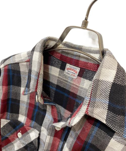 WAREHOUSE（ウエアハウス）WAREHOUSE (ウエアハウス) フランネルシャツ レッド サイズ:smallの古着・服飾アイテム