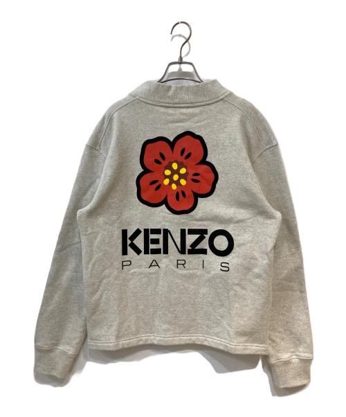 KENZO（ケンゾー）KENZO (ケンゾー) BOKE FLOWER CLASSIC CARDIGAN グレー サイズ:Sの古着・服飾アイテム