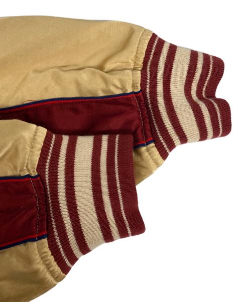 HUMAN MADE（ヒューマンメイド）HUMAN MADE (ヒューマンメイド) REVERSIBLE SATIN JACKET ブラック×カーキ サイズ:Mの古着・服飾アイテム