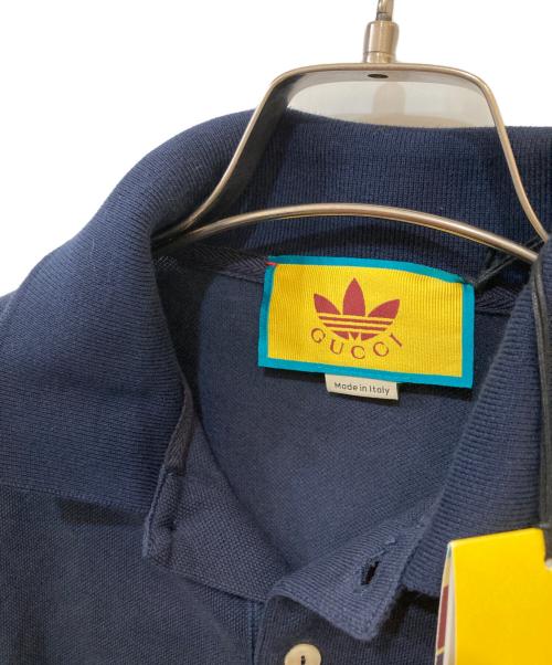 GUCCI（グッチ）GUCCI (グッチ) adidas (アディダス) 22AW Cotton Piquet Polo ネイビー サイズ:XS 未使用品の古着・服飾アイテム
