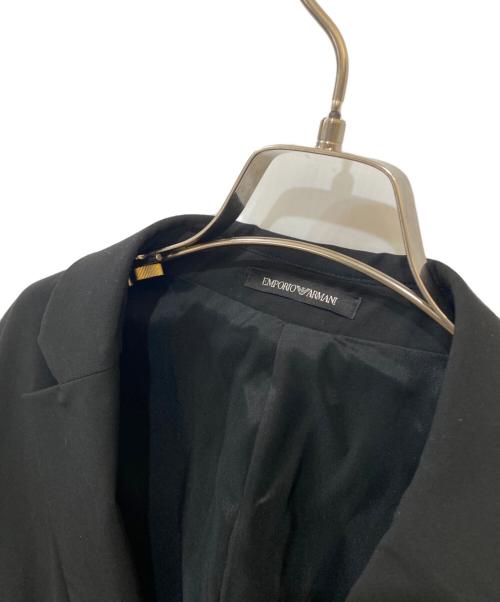 EMPORIO ARMANI（エンポリオ アルマーニ）EMPORIO ARMANI (エンポリオ アルマーニ) サイドライン テーラードジャケット ブラック サイズ:1の古着・服飾アイテム