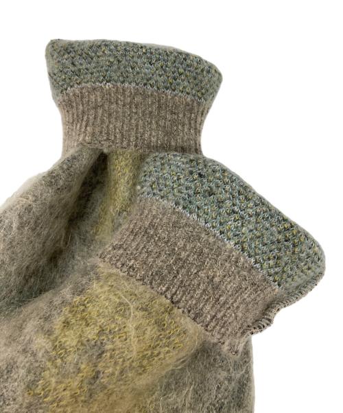 YOKE（ヨーク）YOKE (ヨーク) LANDSCAPE MOHAIR JACQUARD CREWNECK SWEATER グリーン サイズ:2の古着・服飾アイテム