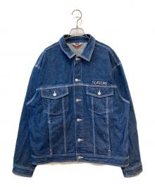 SUPREME（シュプリーム）の古着「Smurfs Denim Trucker Jacket」｜インディゴ
