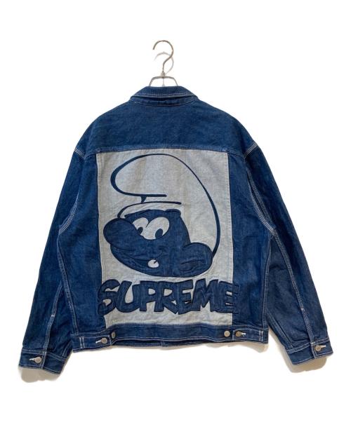 SUPREME（シュプリーム）SUPREME (シュプリーム) Smurfs Denim Trucker Jacket インディゴ サイズ:Lの古着・服飾アイテム