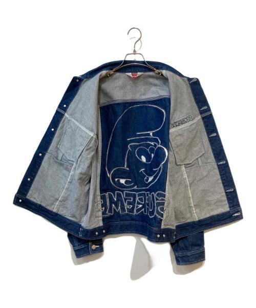 SUPREME（シュプリーム）SUPREME (シュプリーム) Smurfs Denim Trucker Jacket インディゴ サイズ:Lの古着・服飾アイテム