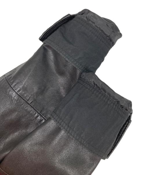 DIESEL（ディーゼル）DIESEL (ディーゼル) ラムレザーダブルライダースジャケット ブラック サイズ: Sの古着・服飾アイテム