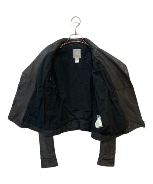 DIESEL（ディーゼル）DIESEL (ディーゼル) ラムレザーダブルライダースジャケット ブラック サイズ: Sの古着・服飾アイテム