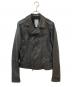 DIESEL（ディーゼル）の古着「ラムレザーダブルライダースジャケット」｜ブラック