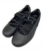 PUMAプーマ）の古着「SPEEDCAT BALLET LTHR バレーシューズ」｜ブラック