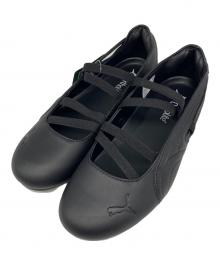 PUMA（プーマ）の古着「SPEEDCAT BALLET LTHR バレーシューズ」｜ブラック