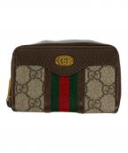 GUCCIグッチ）の古着「オフィディア GG ジップアラウンド コインケース」｜ブラウン