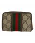 GUCCI (グッチ) オフィディア GG ジップアラウンド コインケース ブラウン：18000円