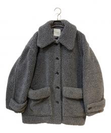 CLANE（クラネ）の古着「RIDGE POCKET BOA OVER COAT」｜グレー