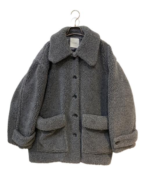 CLANE（クラネ）CLANE (クラネ) RIDGE POCKET BOA OVER COAT グレー サイズ:2の古着・服飾アイテム