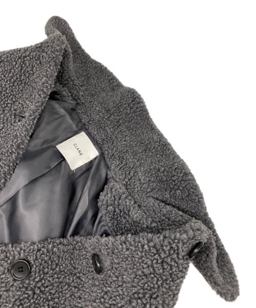 CLANE（クラネ）CLANE (クラネ) RIDGE POCKET BOA OVER COAT グレー サイズ:2の古着・服飾アイテム
