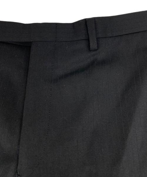 BURBERRY BLACK LABEL（バーバリーブラックレーベル）BURBERRY BLACK LABEL (バーバリーブラックレーベル) ストライプ セットアップスーツ ブラック サイズ:36の古着・服飾アイテム