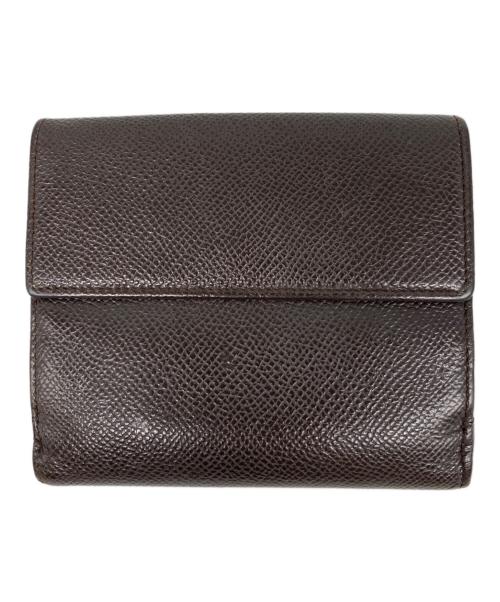 BVLGARI（ブルガリ）BVLGARI (ブルガリ) クラシコ Wホック 2つ折り財布 ブラウンの古着・服飾アイテム