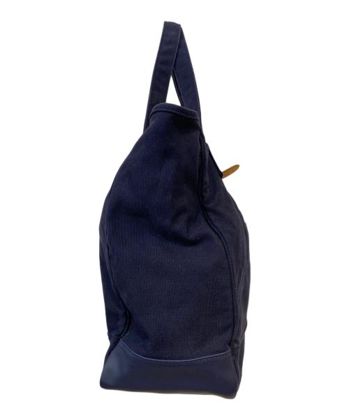 POLO RALPH LAUREN（ポロ・ラルフローレン）POLO RALPH LAUREN (ポロ・ラルフローレン) USA キャンバストートバッグ ネイビーの古着・服飾アイテム