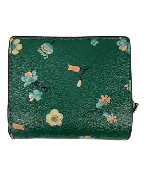 COACH（コーチ）COACH (コーチ) ミスティカル フローラル スナップ ウォレット グリーンの古着・服飾アイテム