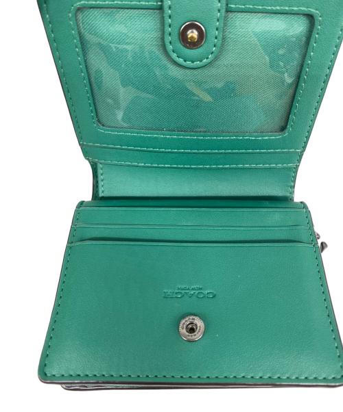 COACH（コーチ）COACH (コーチ) ミスティカル フローラル スナップ ウォレット グリーンの古着・服飾アイテム