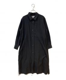 MHL（マーガレットハウエル）の古着「APANESE WOOL SHIRTING ワンピース」｜ブラック