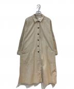 MHLマーガレットハウエル）の古着「TOUGH COTTON CANVAS ワンピース」｜ベージュ