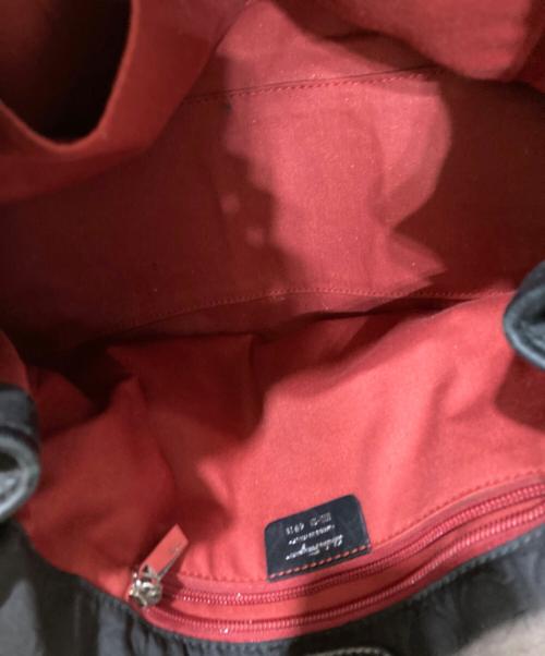 Salvatore Ferragamo（サルヴァトーレ フェラガモ）Salvatore Ferragamo (サルヴァトーレ フェラガモ) ガンチーニ総柄キャンバストートバッグ ブラックの古着・服飾アイテム