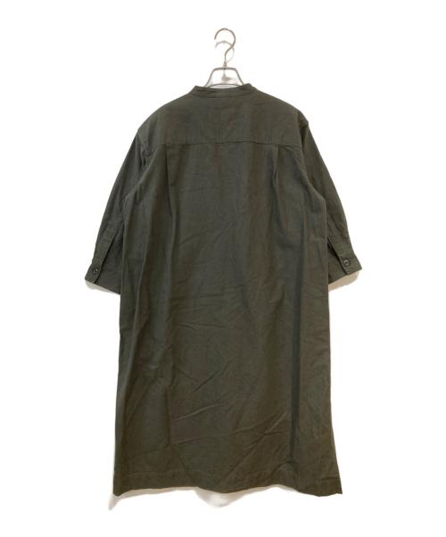 MHL（マーガレットハウエル）MHL (マーガレットハウエル) ORN COTTON WOOL TWILL シャツワンピース オリーブ サイズ:Ⅰの古着・服飾アイテム