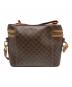 CELINE (セリーヌ) マカダム柄 サークルロゴ バニティバッグ ブラウン：13000円