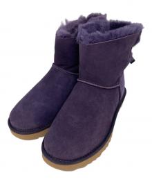 UGG（アグ）の古着「Mini Bailey Bow II ムートンブーツ」｜パープル