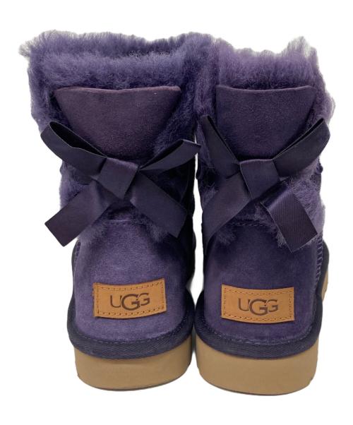 UGG（アグ）UGG (アグ) Mini Bailey Bow II ムートンブーツ パープル サイズ:24cmの古着・服飾アイテム