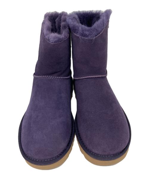 UGG（アグ）UGG (アグ) Mini Bailey Bow II ムートンブーツ パープル サイズ:24cmの古着・服飾アイテム