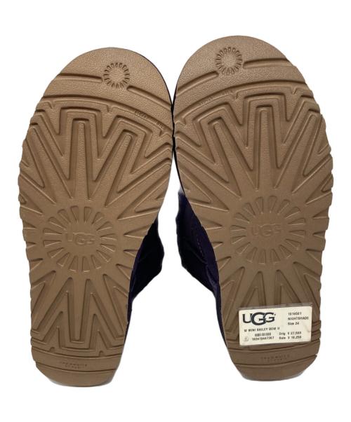 UGG（アグ）UGG (アグ) Mini Bailey Bow II ムートンブーツ パープル サイズ:24cmの古着・服飾アイテム