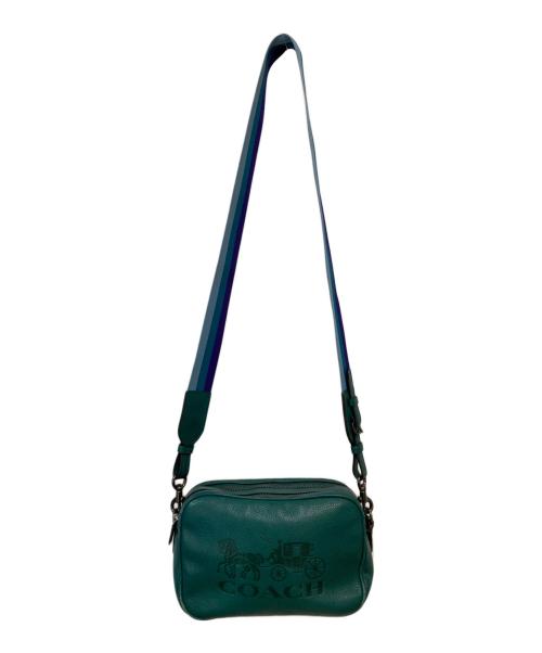 COACH（コーチ）COACH (コーチ) LTH JES XBDY ホースアンドキャリッジ ショルダーバッグ グリーンの古着・服飾アイテム