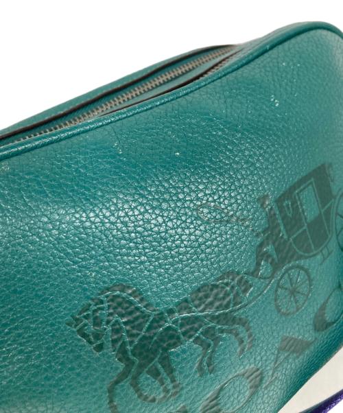 COACH（コーチ）COACH (コーチ) LTH JES XBDY ホースアンドキャリッジ ショルダーバッグ グリーンの古着・服飾アイテム