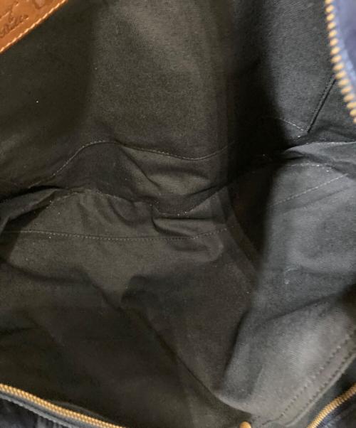 Felisi（フェリージ）Felisi (フェリージ) ナイロンレザートートバッグ ネイビーの古着・服飾アイテム