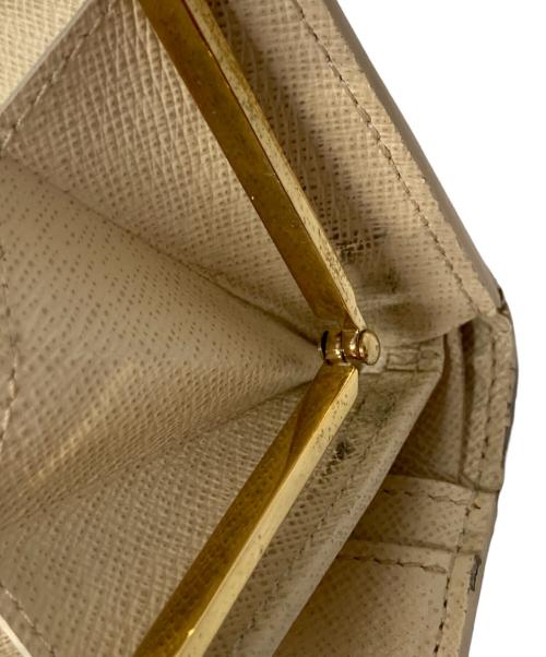 LOUIS VUITTON（ルイ ヴィトン）LOUIS VUITTON (ルイ ヴィトン) ポルトフォイユヴィエノワ がま口財布 アイボリーの古着・服飾アイテム