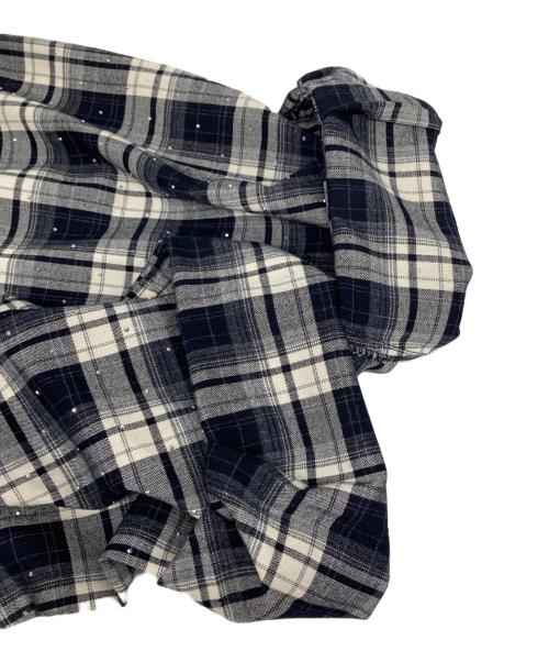 B.BALLSY（ボールジーブラザーズ）B.BALLSY (ボールジーブラザーズ) Western linestone Box Shirt ネイビー サイズ:Mの古着・服飾アイテム