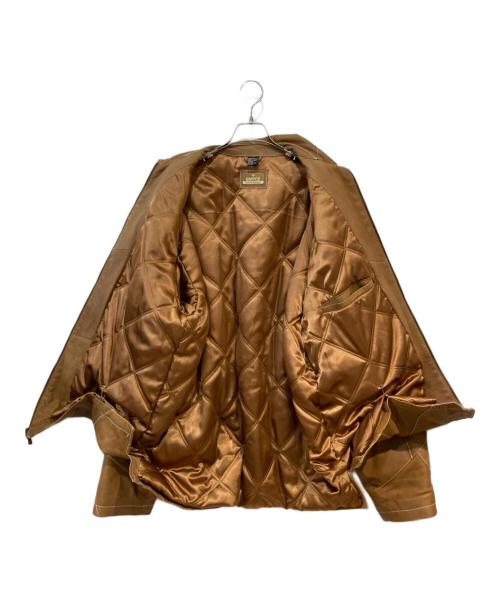 ENYCE（エニーチェ）ENYCE (エニーチェ) 中綿レザージャケット ブラウン サイズ:XLの古着・服飾アイテム